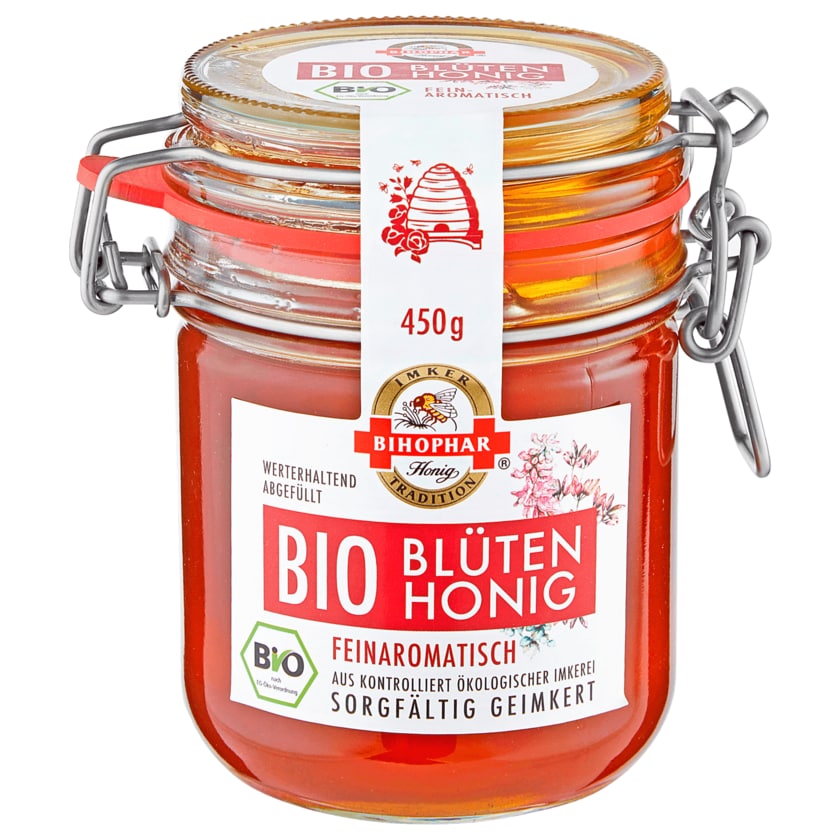 Bihophar Bio Blüten-Honig flüssig 450g